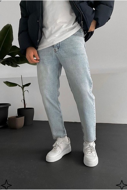 Erkek Yeni Sezon Yıkamalı Boyfriend Pantolon 2025