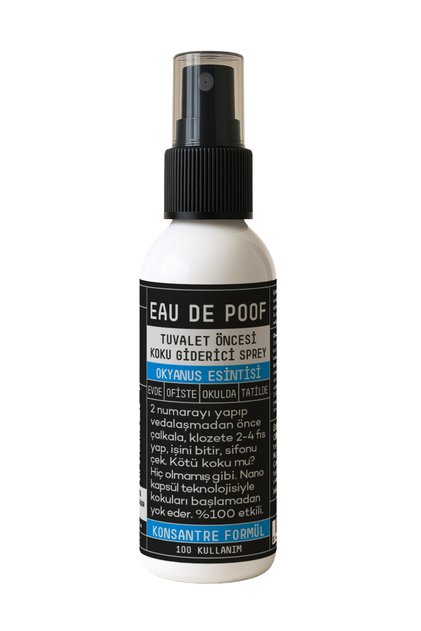 Eau De Poof Konsantre Tuvalet Öncesi Kötü Koku Giderici - 50 ml - Okyanus Esintisi