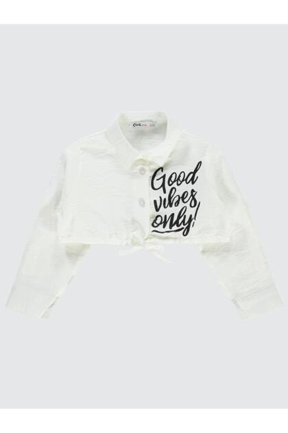Good Vibes Only Printed Shirt for Ages 2-5 - White 5-6 Years