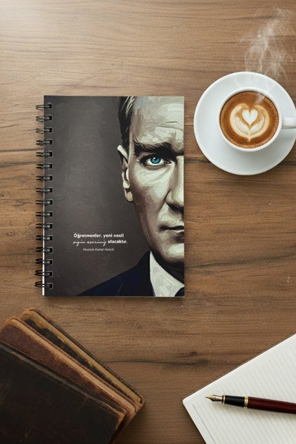 Ataturk Special Series Collection Hard Cover A5 Notebook - Lined 160 Pages