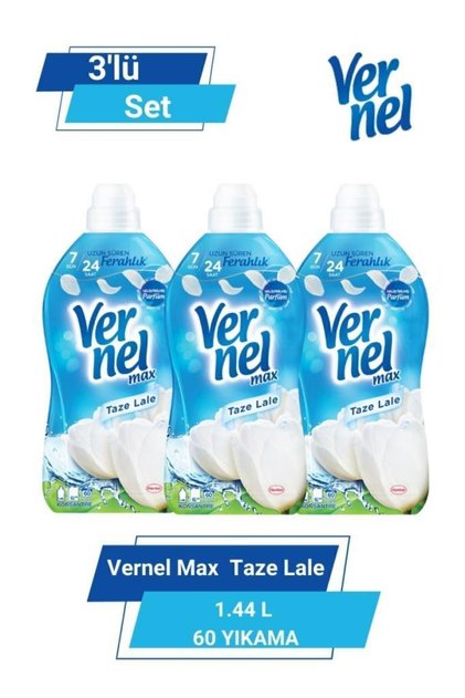 Max Taze Lale 1.44 L 60 Yıkama 3'lü Set