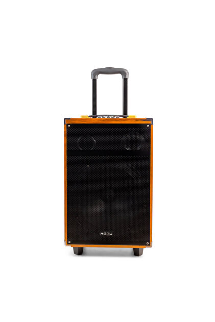 HEPU HP-904 Taşınabilir Ahşap Bluetooth Hoparlör 40 w rms 12 inc