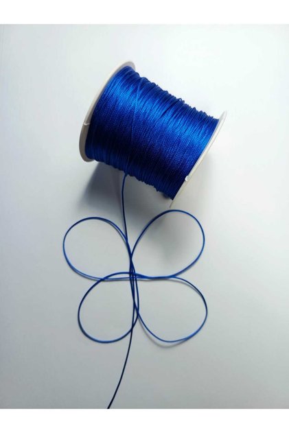 1 mm 100 Meters Cobalt Blue Color Parachute Cord Macrame Bracelet Cord Necklace Jewelry Design Cord
