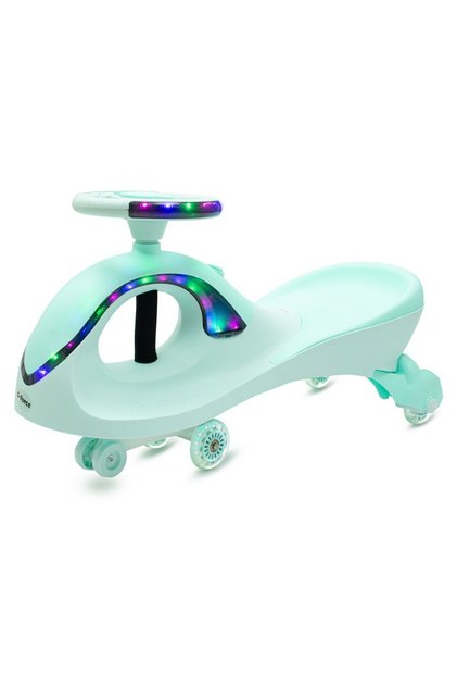 Jucarie gravitationala, Baby Mix, G-Force, Pana la 50 kg, Cu lumini LED, Cu 4 melodii, Volan si sezut ergonomice, 3 ani+, Green