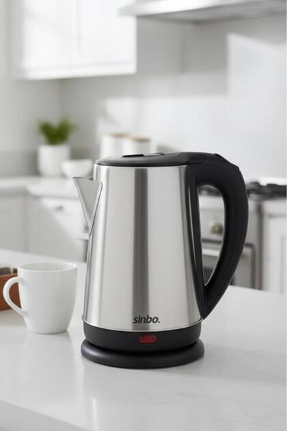 SK-8026 1500 W 1.8 Lt Çelik Kettle Su Isıtıcı 360 Derece