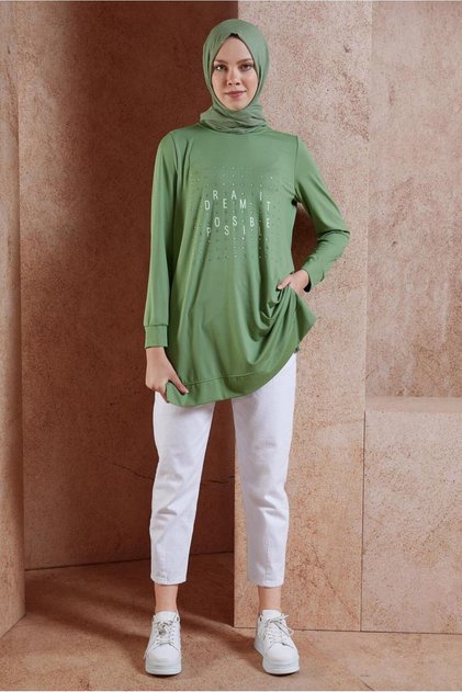 Stone-Detail Tracksuit Tunic 44639