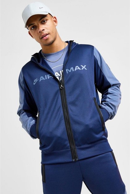Nsw Clup Air Max Hoodie Erkek Lacivert Spor Ceket