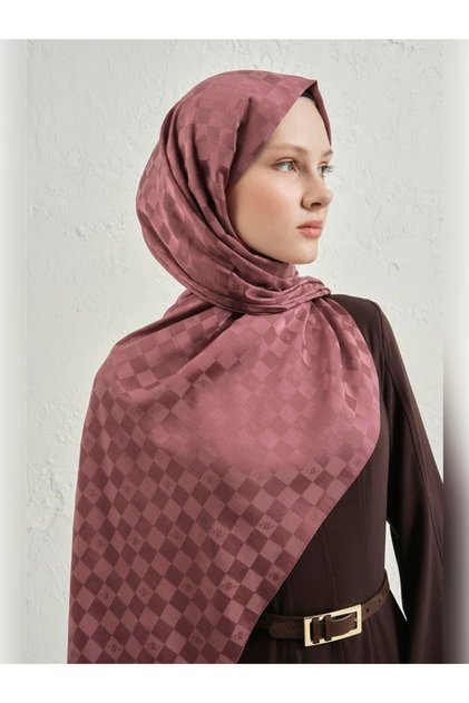 Elegance Silk Cotton Checker Shawl 32