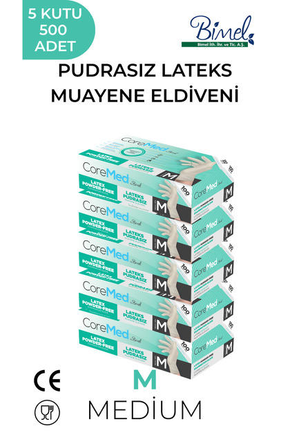 LATEKS PUDRASIZ MUAYENE ELDİVENİ M-5 PAKET 100'LÜ