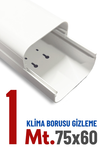 Klima Borusu Gizleme Kanalı 75x60 mm 1 Metre