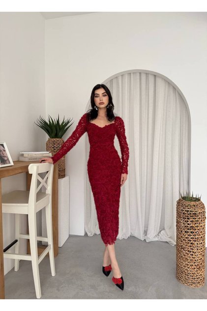 Hot Çiçek Desenli Elbise