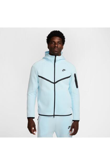 NIKE Tech Fleece フルジップパーカー ライトブルー M Nike Tech Fleece FZ Windrunner Hoodie Erkek Lacivert Sweatshirt