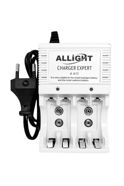 Încărcător pentru 4 baterii Ni-MH AA/AAA, 2x 6F22 (9V), 220V - A-612