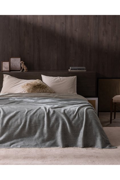 Perigny Double Blanket - Indigo