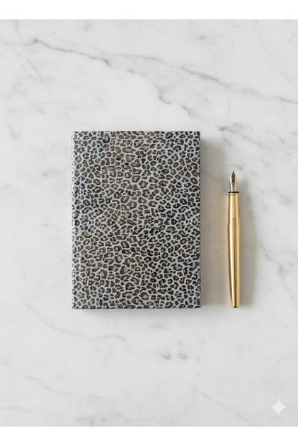 Atakids Lizy Leopard Patterned Irregular Academic Agenda Checkered (70 Sheets 14*20)