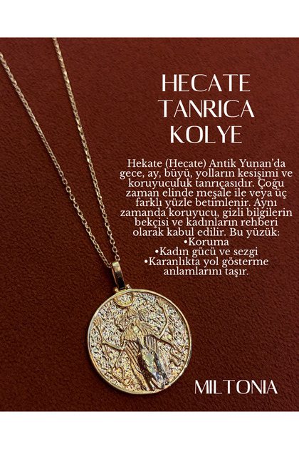 Hecate Tanrıçası 925s Gümüş Kolye