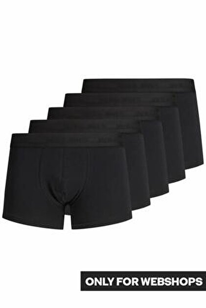 Jack & Jones JACSOLID 5 PACK - Slip - black/nero