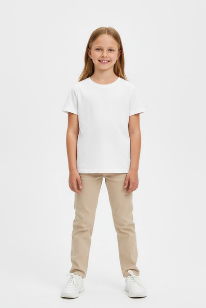 Girls' Short Sleeve Crew Neck T-Shirt