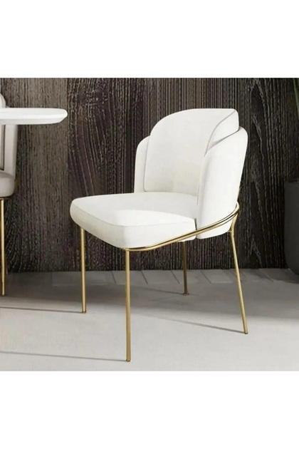 Çift Papel ( 1 adet ) Gold krom siyah Mutfak Salon Yemek Odası Sandalyesi Baby Face