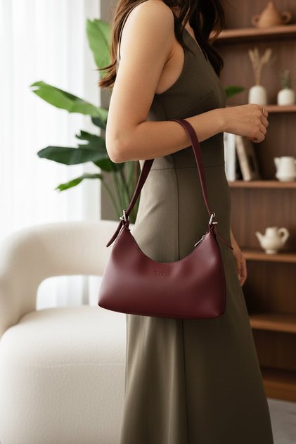 Acces Hand and Shoulder Bag Faux Leather Women's Hand Bag