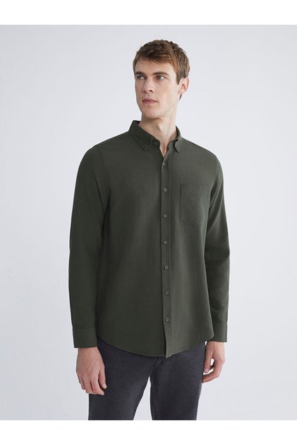 Regular Fit Long-Sleeve Men's Shirt