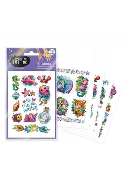 set de tatuaje pentru copii, Sea Fun, 4 modele