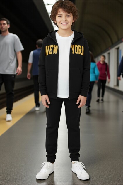 Σετ παιδικής φόρμας Unisex New York με τύπωμα 2 τεμαχίων