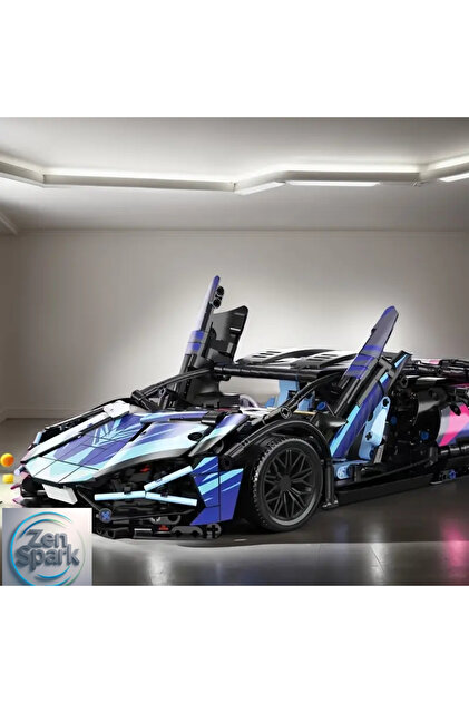 ZEN SPARK 1314 Parça 1:14 Ölçekli Spor Araba Modeli İnşaat Kiti