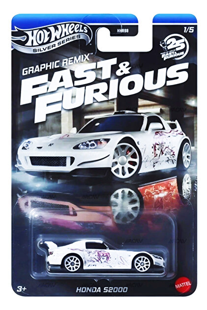 Fast & Furious 2000 Honda S2000 限定版 HOT WHEELS Fast & Furious ( 25th Anniversary ) Graphic Remix