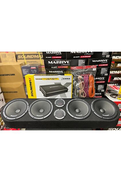 Soundmax 4 ADET 20 CM MİDRANGE+2 ADET 10 CM DOME TWEETER+4 KANAL