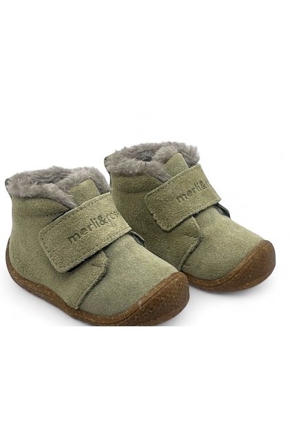 Stride Suede Fur First Step Boots