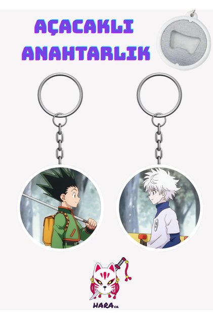 Hunter X Hunter Hxh Anime Gon Freecss and Killua Zoldyck Anime Keychain Opener Set (2-Piece) V2