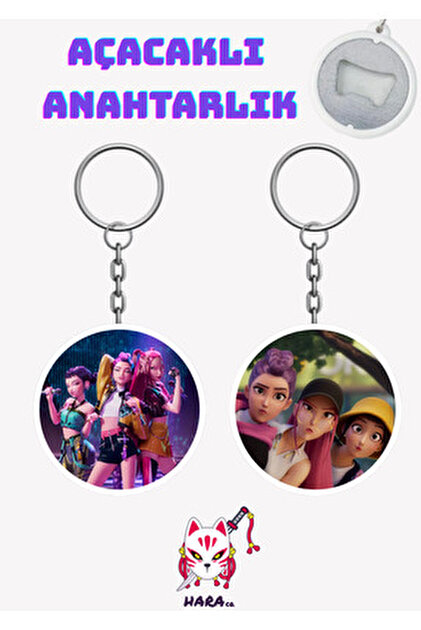 Hara Company KPOP Demon Hunters Animesi Zoey Anime Anahtarlık