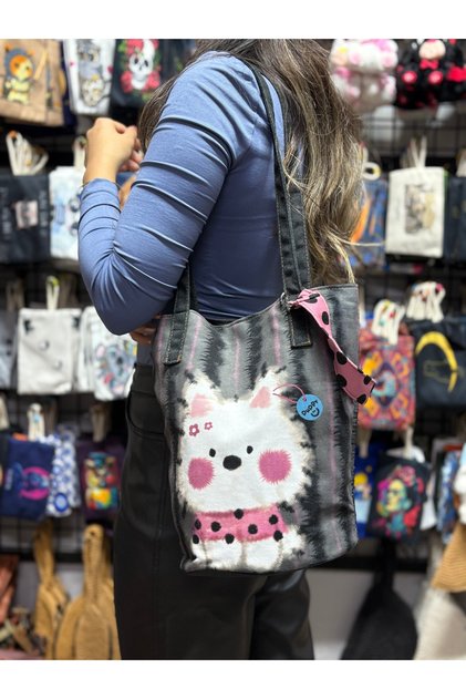 Saira Dog Patterned Ethnic Authentic Shoulder Bag Waterproof Daily Travel Use