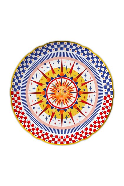 Dolce Vita Sun Patterned Serving Plate 32 cm
