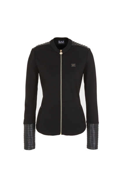 Bluza cu Fermoar W T top fermoar complet Mix material