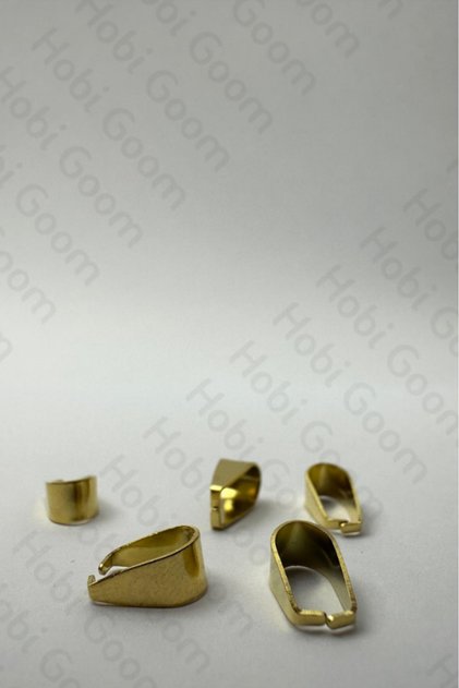Gold Color Stainless Steel Pendant Apparatus for Jewelry Making/Production | 5 Pieces | Large Size