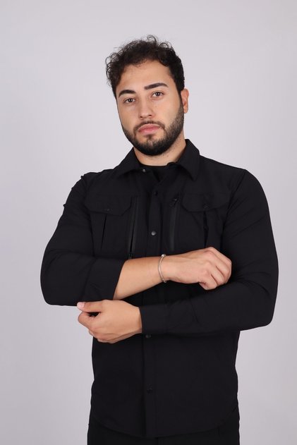 UZUN KOLLU LİKRALI OUTDOOR TAKTİK GÖMLEK