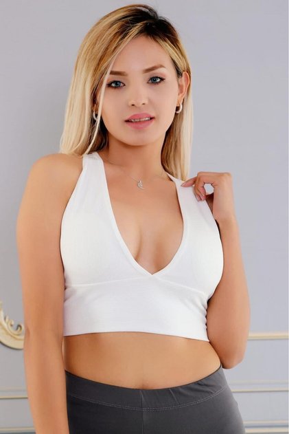 Cotton Fit Bustier - with Removable Pads