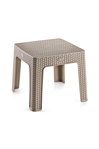 Monoblok Rattan Sehpa Bahçe Balkon Şezlong Sehpası Hs-700