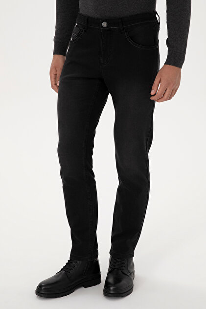 U.S. Polo Assn. Erkek Siyah Slim Fit Jean Pantolon 50316557-DN0027