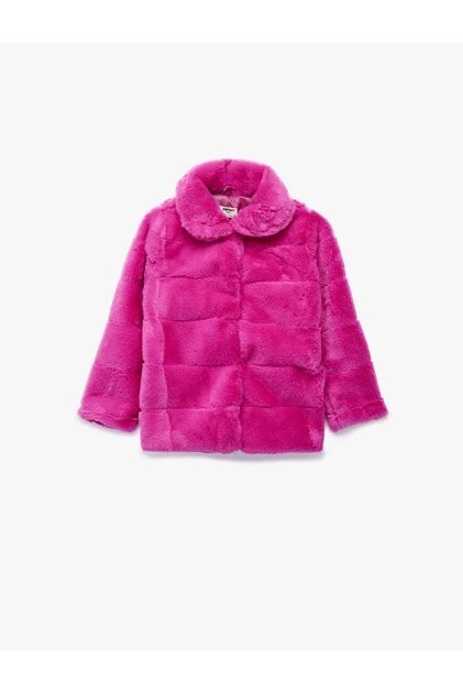 Faux Fur Fuchsia Girl's Jacket 6Wkg20042Aw