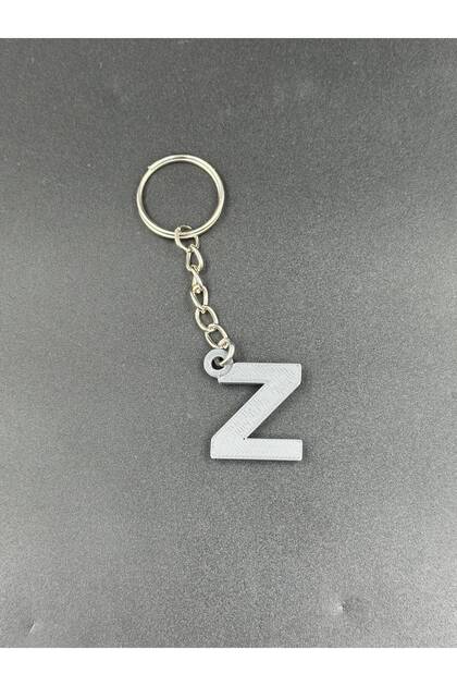 Letter Z Keychain - Letter Keychain