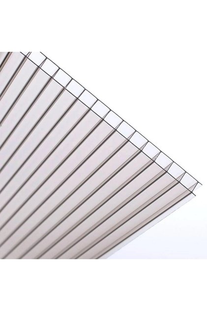 8 MM ŞEFFAF POLİKARBON LEVHA ÇATI SUNDURMA BALKON GARAJ SERA KAPLAMA 100X210 CM