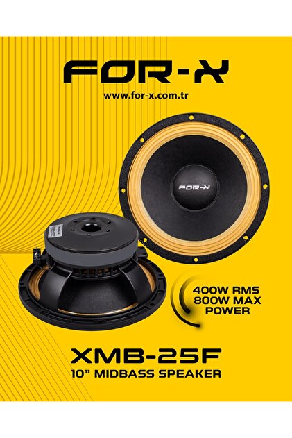 For-X XMB-25F 25 CM MİDBASS 800 WAT 400 RMS ADET FİYAT - Fiyatı