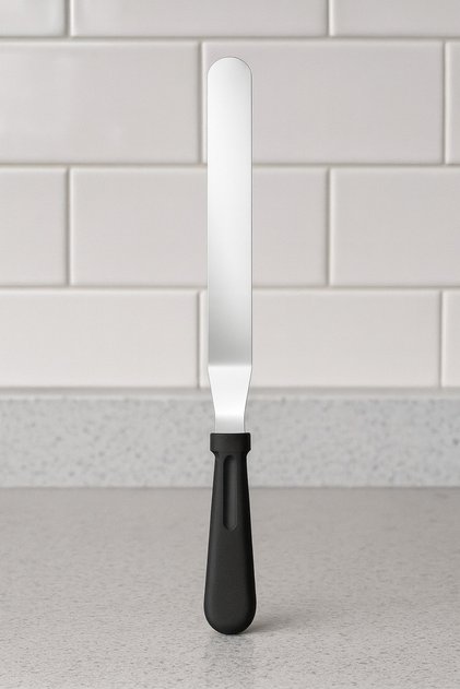 Paslanmaz Çelik Eğik Spatula Pasta Sıvama Paleti Eğik Pasta Sıvama Spatulası Krema Sıvama Bıçağı