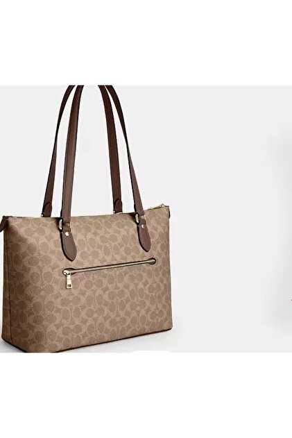 Coach Gallery Tote Bag in Signature Canvas Women's Shoulder Bag