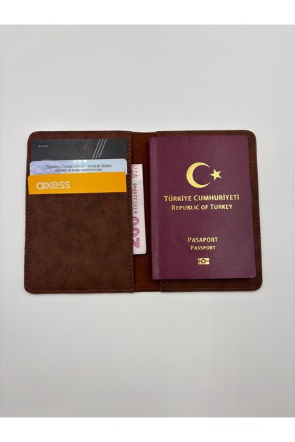 Nubuck Leather Passport Holder