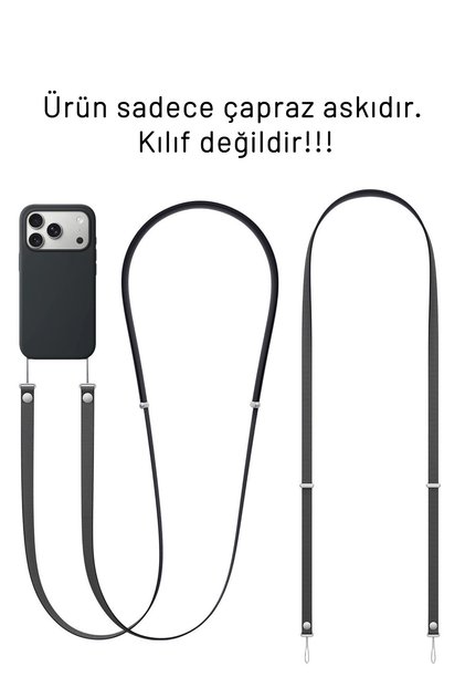 iPhone 17 Serisiyle Uyumlu Çapraz Telefon Askısı (Sadece Açıklamada Belirtilen Model Kılıflarla)