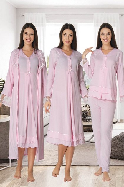 Maternity Maternity Dressing Gown Nightwear Pajamas Set Set of 4